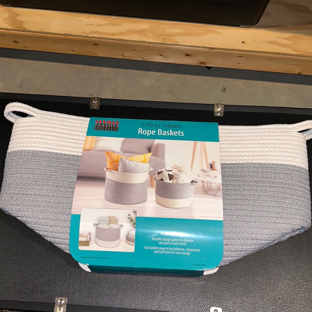 Brand New Rope Baskets 2 in 1